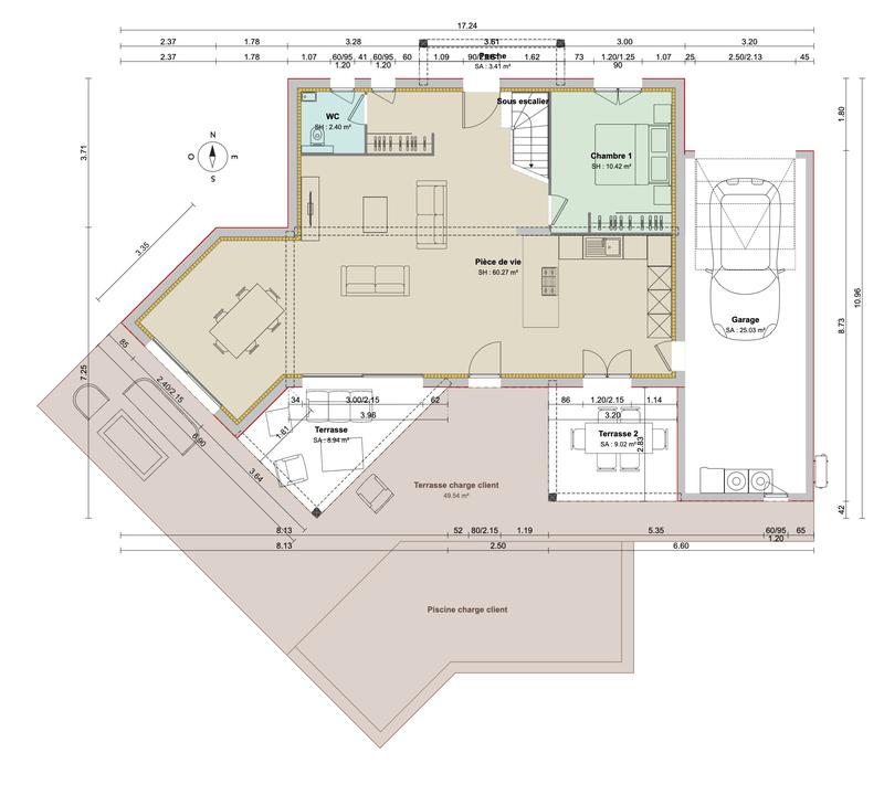 Maison - 132 m² - 6 pièces