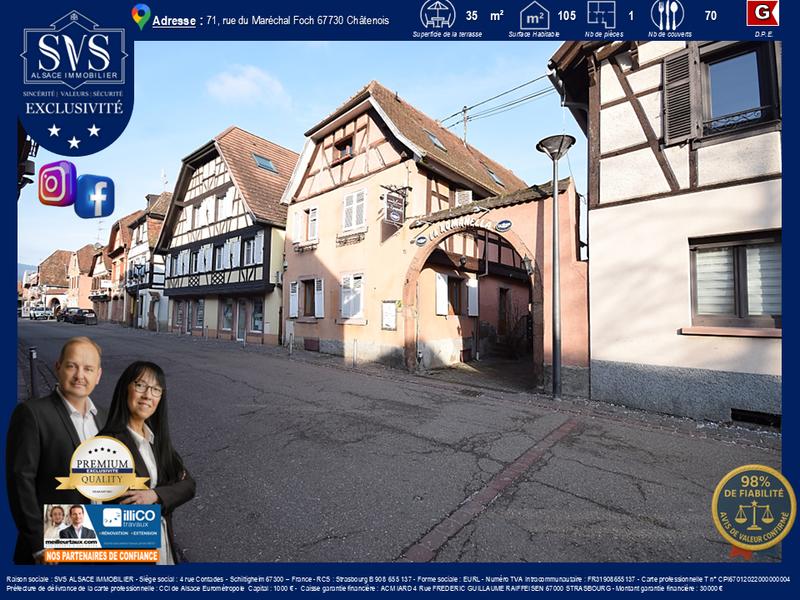 Maison - 105 m² - 1 pièce