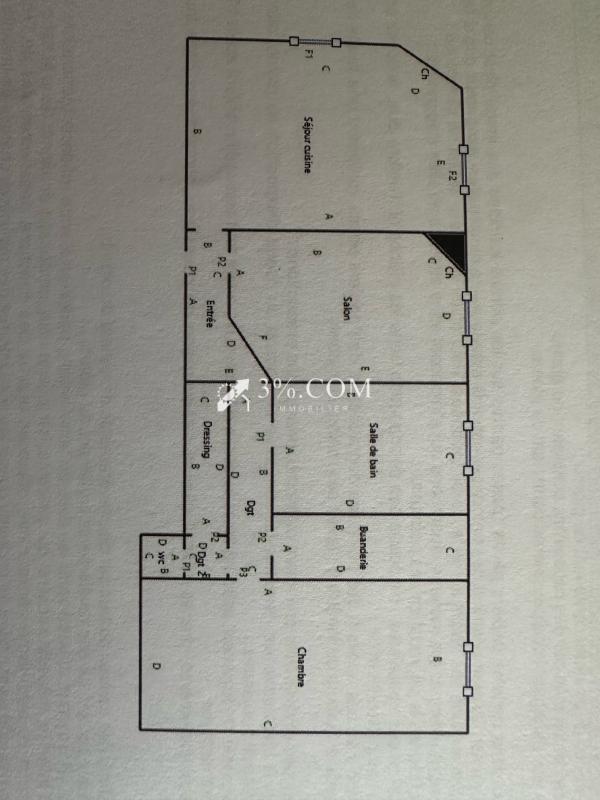 Appartement - 77 m² - 3 pièces