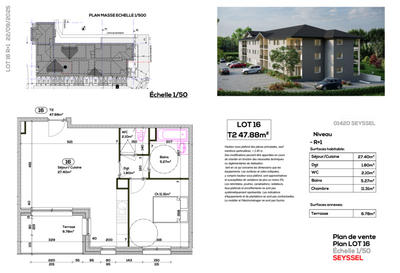 Appartement - 48 m² - 2 pièces