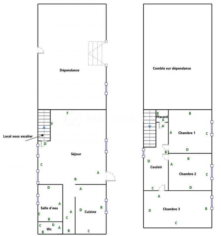 Longère - 99 m² - 5 pièces