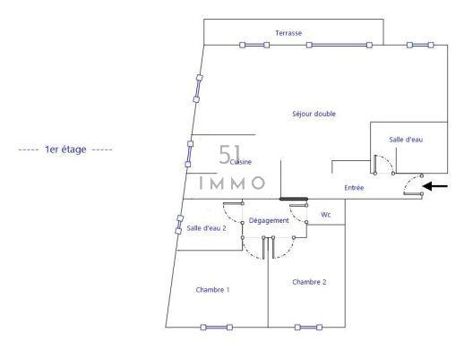 Appartement - 77 m² - 4 pièces