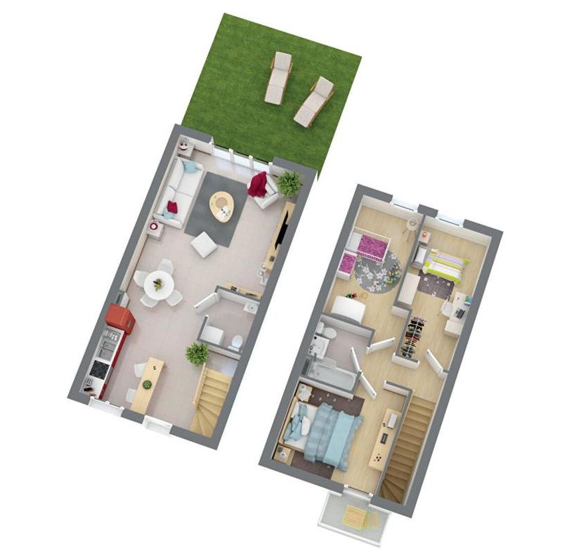 Maison - 78 m² - 4 pièces