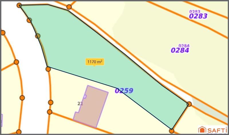 Terrain - 1 170 m²