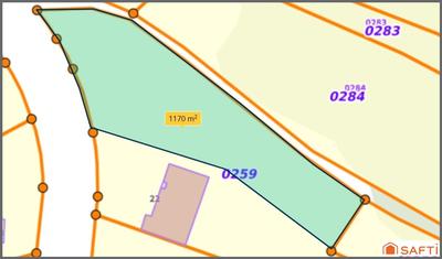 Terrain - 1 170 m²