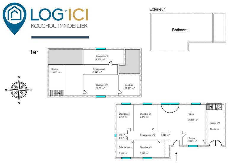 Maison - 100 m² - 5 pièces