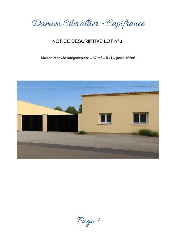 Maison - 67 m² - 3 pièces