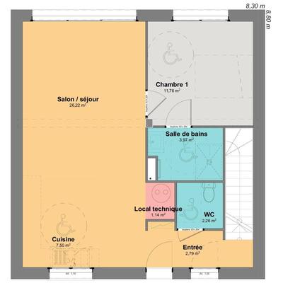 Maison - 97 m² - 6 pièces