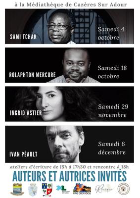 Ateliers d'écriture et rencontres avec des auteurs