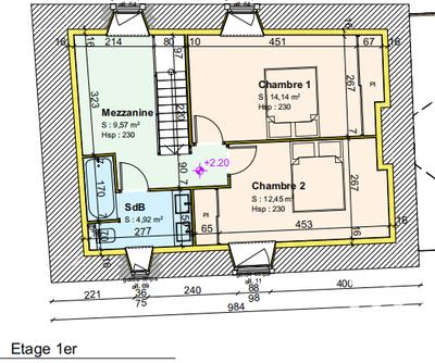 Maison - 85 m² - 2 pièces