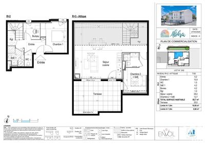 Appartement - 65 m² - 3 pièces