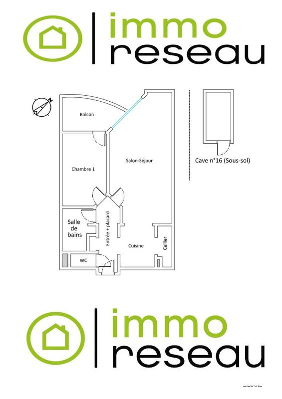 Appartement - 51 m² - 2 pièces