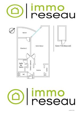 Appartement - 51 m² - 2 pièces