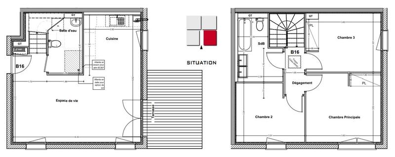 Maison - 82 m² - 4 pièces