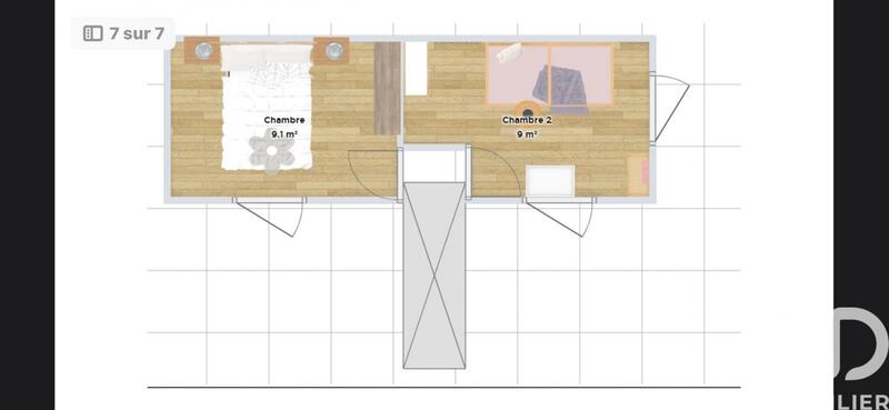 Appartement - 70 m² - 1 pièce