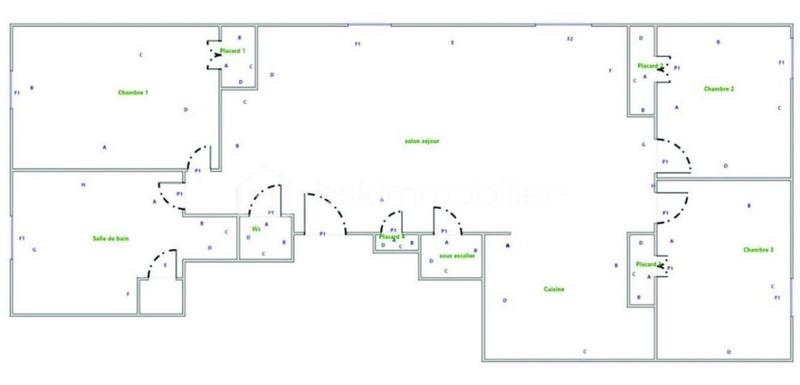 Appartement - 100 m² - 5 pièces