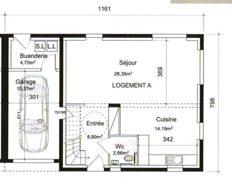 Maison - 107 m² - 5 pièces