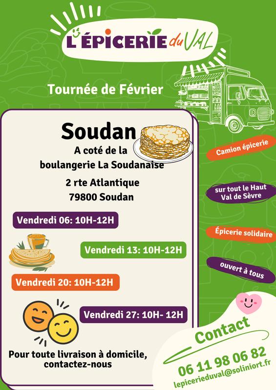 Epicerie du Val : tournée de février Soudan