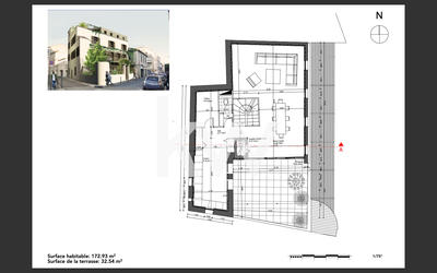 Duplex - 173 m² - 5 pièces