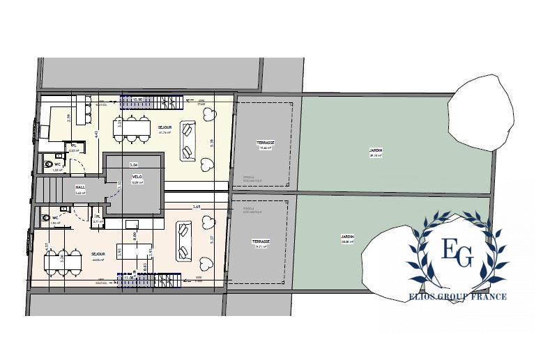 Appartement - 150 m² - 6 pièces