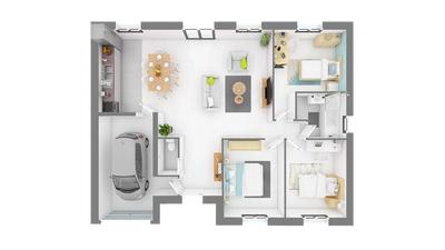 Maison - 87 m² - 4 pièces