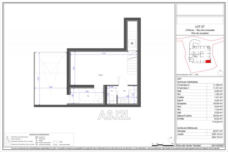 Appartement - 113 m² - 3 pièces