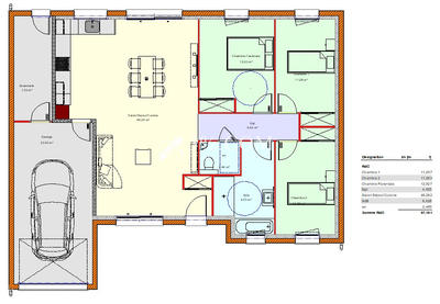 Maison - 100 m² - 5 pièces