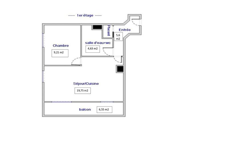 Appartement - 40 m² - 2 pièces