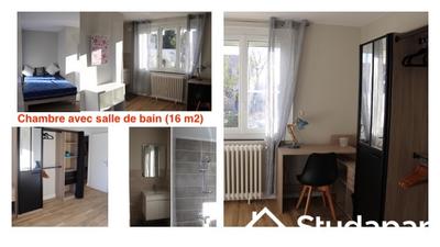 Chambre - 17 m² - 1 pièce