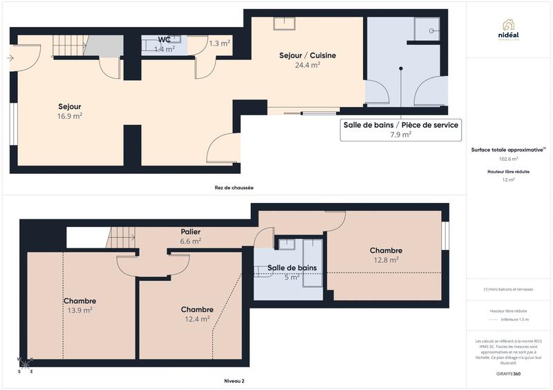 Maison - 85 m² - 4 pièces