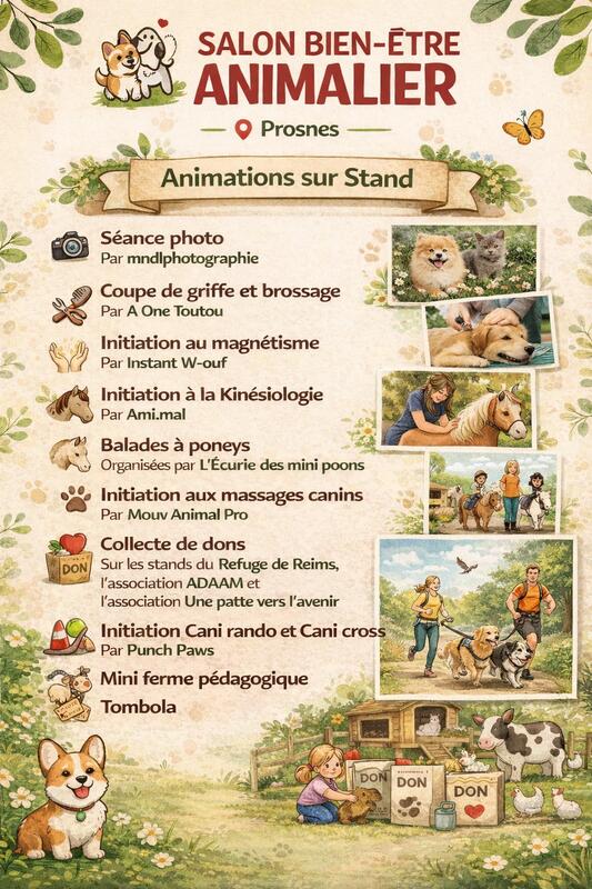 Salon bien être animalier à Prosnes
