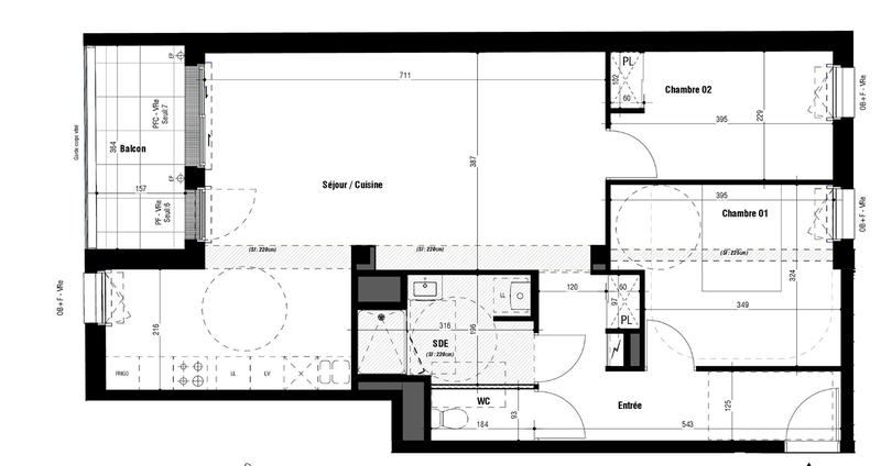 Appartement - 74 m² - 3 pièces