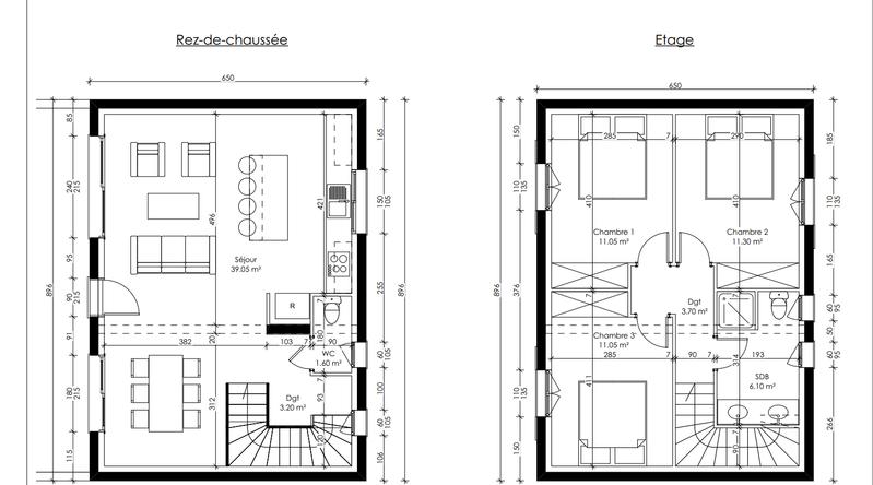 Maison - 100 m² - 4 pièces