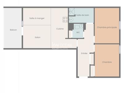 Appartement - 65 m² - 3 pièces