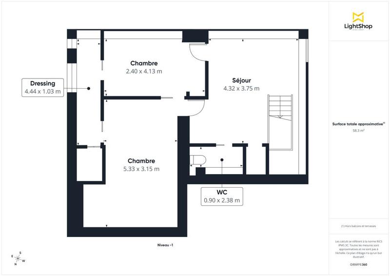Appartement - 125 m² - 4 pièces