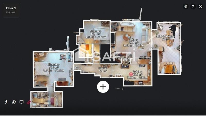 Appartement - 116 m² - 4 pièces