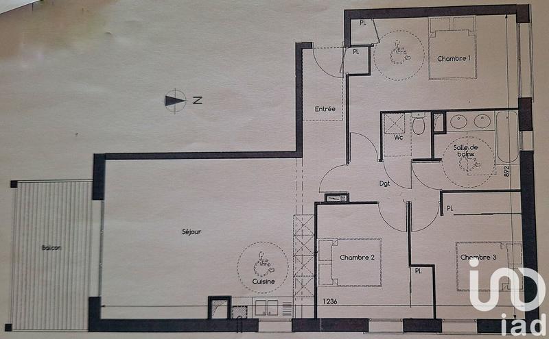 Appartement - 82 m² - 4 pièces