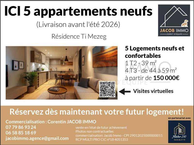 Appartement - 33 m² - 2 pièces