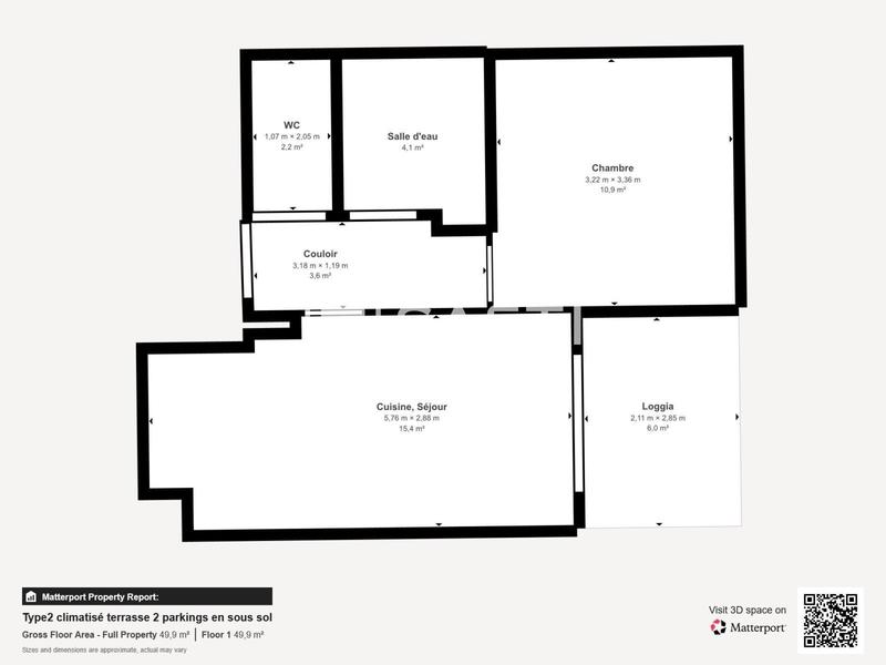 Appartement - 37 m² - 2 pièces