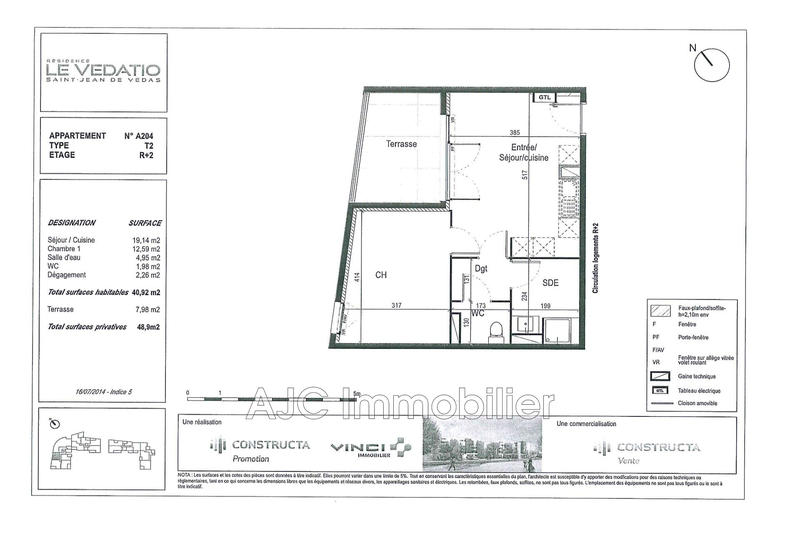 Appartement - 41 m² - 2 pièces