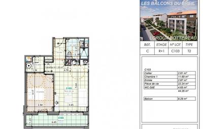 Appartement - 44 m² - 2 pièces
