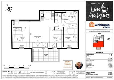Appartement - 81 m² - 4 pièces