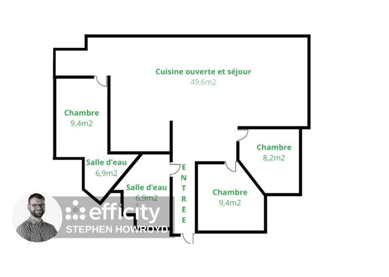 Appartement - 88 m² - 4 pièces