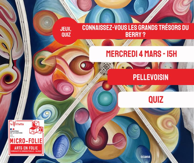 Micro-Folie : "Connaissez-vous les grands trésors du Berry ?"