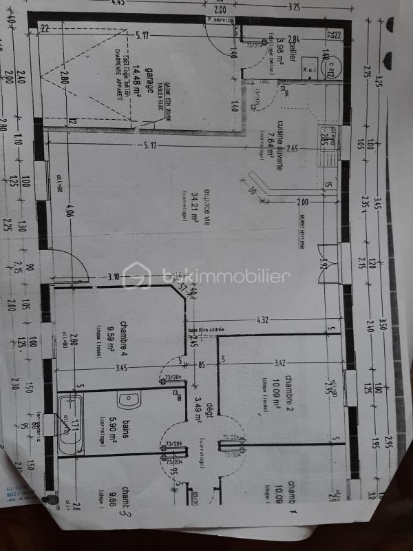 Pavillon - 92 m² - 5 pièces