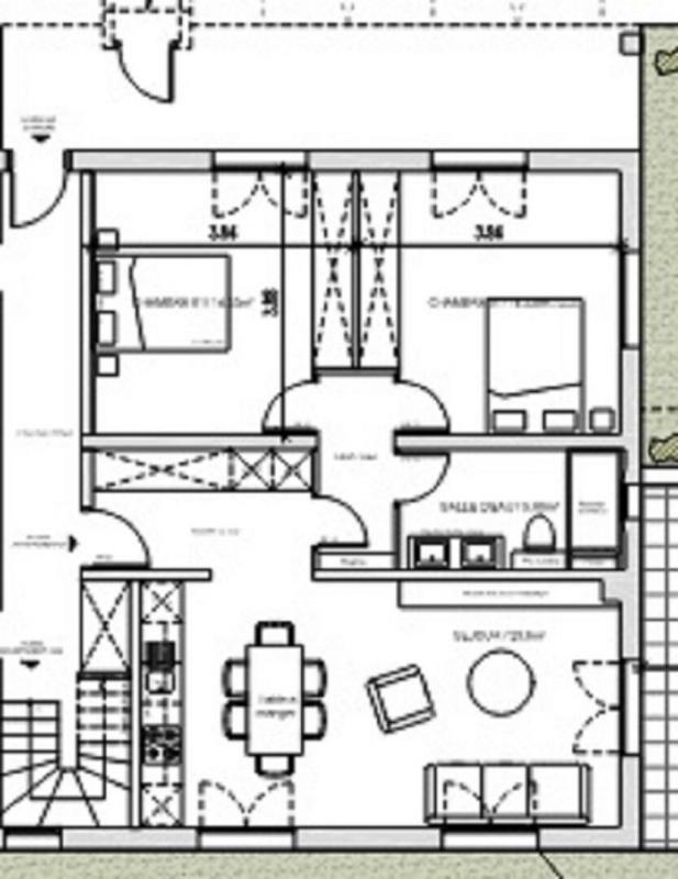 Appartement - 70 m² - 3 pièces