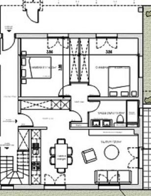 Appartement - 70 m² - 3 pièces