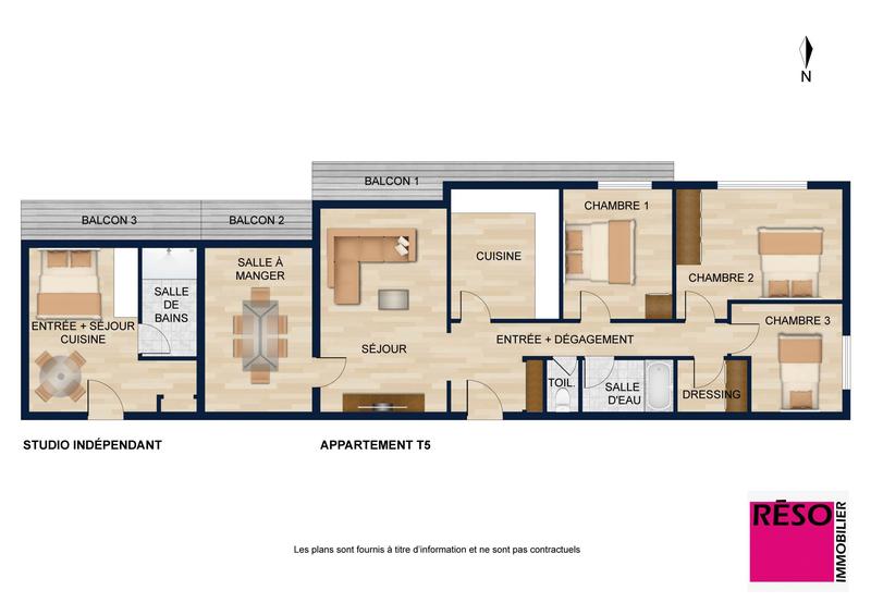 Appartement - 111 m² - 5 pièces