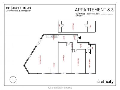Appartement - 85 m² - 4 pièces