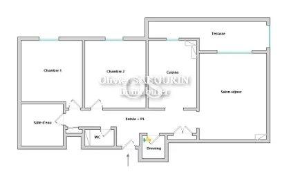 Appartement - 62 m² - 3 pièces